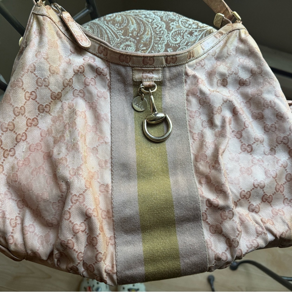 Gucci crystal web hobo bag